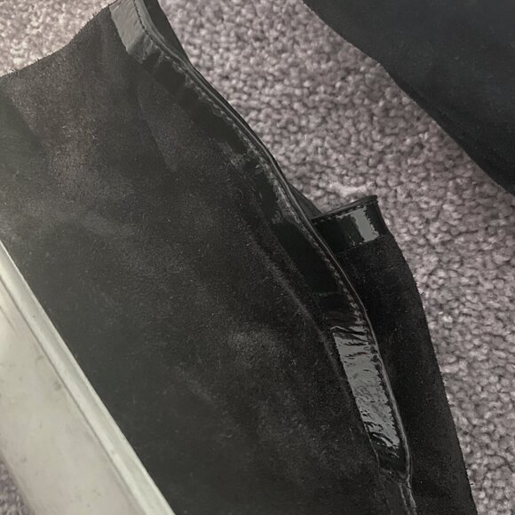 Vince Black Patton Suede High-top Slip-ons 39 9 - Picture 6 of 9